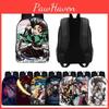 Модный рюкзак Demon Slayer с просторными отделениями и мультяшным дизайном