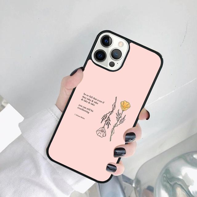 Минималистичная эстетика Цветочный чехол для телефона Для Для iPhone 17 Air 15 Pro MAX 16 Plus 14 12 11 13 coque