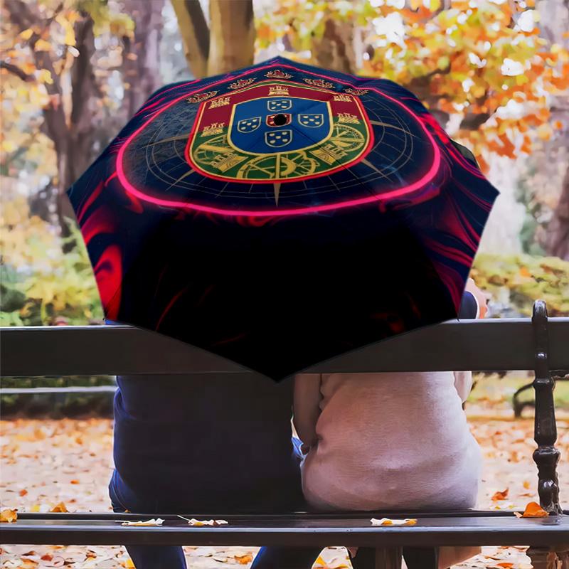Portugal Football Glory Folding umbrella Suitable for all seasons Suitable for all seasons Three folds Umbrella outdoor
