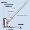 Manual Bender Metalworking Bending Device Steel Plate Bending Tool for Metalworkers DIY Enthusiasts Workshop Professionals