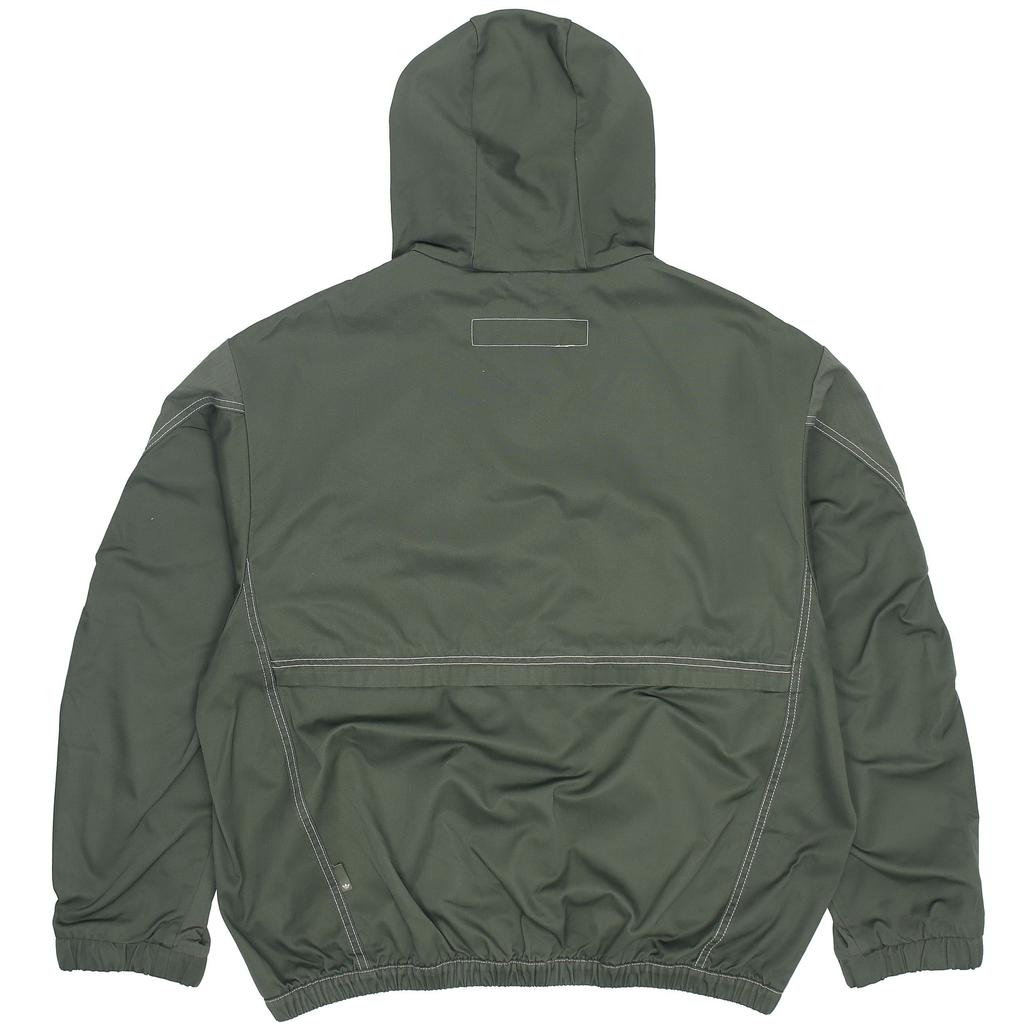 Adidas Originals Trefoil Ww Hooded Jacket With Embroidered Logo Men Outerwear Army-Green HM8017