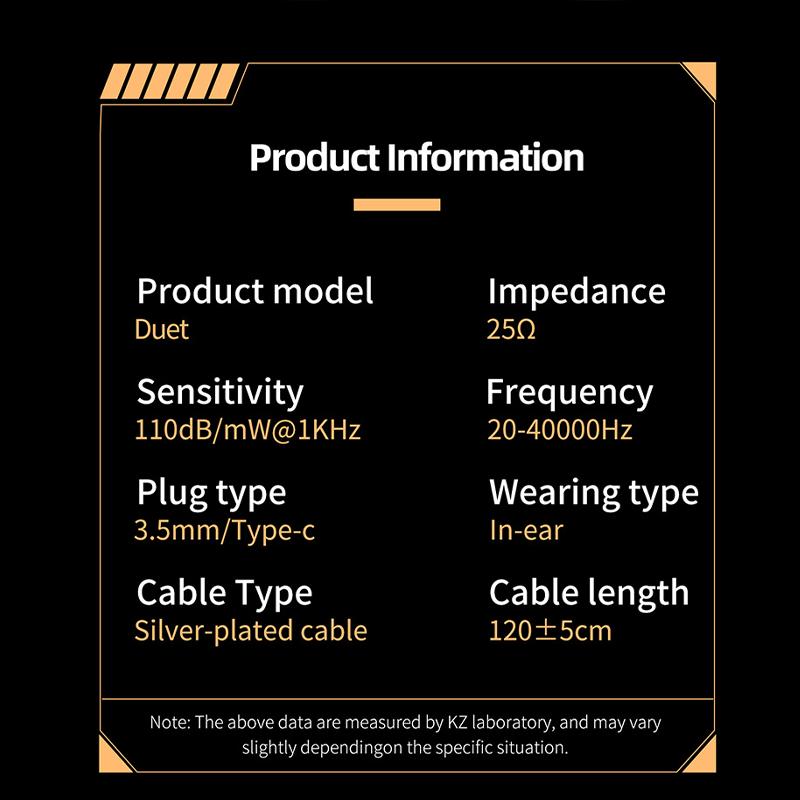 KZ Duet Четырехъядерные Двойные Динамические Драйверы Hi-Fi Наушники 3,5 мм/Type C Внутриканальная Проводная Гарнитура Для Музыки Стерео Звук Высокой Верности С Микрофоном