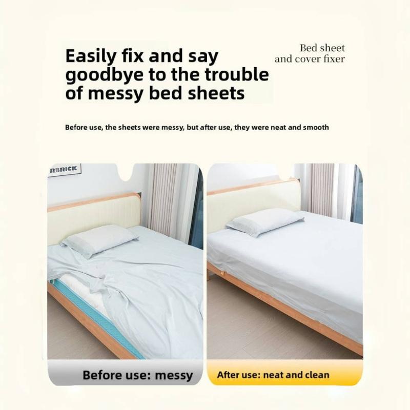 4pcs Multi-Functional Non-slip Sheet Holder Adjustable Plastic Bed Cover Fixing Clip Household Anti-Shift Fasteners Home