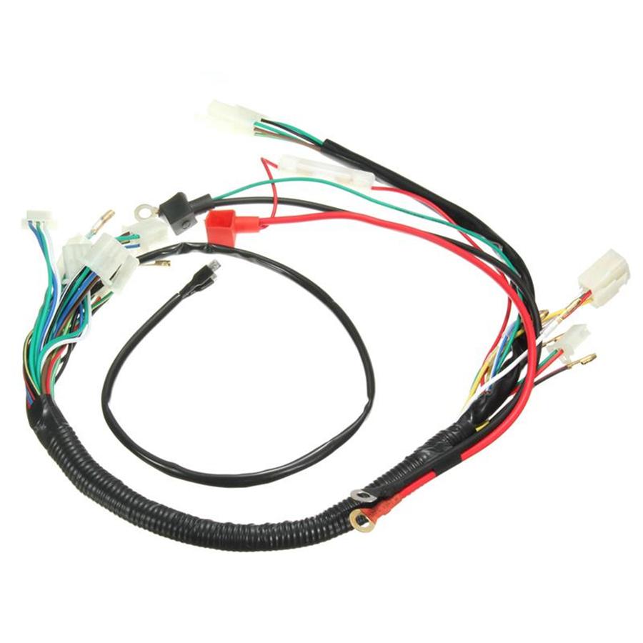 For Chinese ATV UTV Quad 4 Wheeler 50 70 90 110cc 125cc Electric Wiring Harness