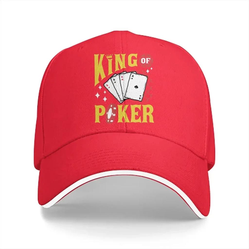 Стильная унисекс бейсболка King of Poker, Тракер, Snapback, Кепка папы, Шляпы для покера и гольфа