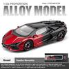 Масштабная модель автомобиля Maserati Rambo Revuelto 1/24, литая из металла, Игрушки, ornaments Четырехдверная модель спортивного автомобиля, Подарки для мальчиков, Игровые транспортные средства