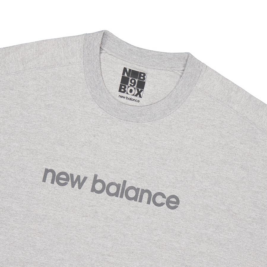 New Balance Футболка мужская спортивная серая AMT45627-AG