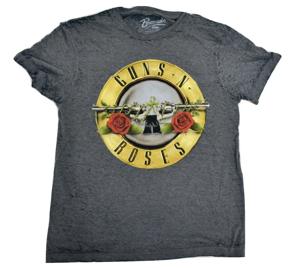 Guns N' Roses Мужская Классическая Футболка с Логотипом-Пулей Рок Полувыгоревший Стиль Новая с Биркой S, M, L
