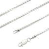 Sears Square Chain Silver 55cm Necklace, 925, 2.0mm Wide,
