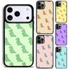 Cute Dino Phone Case For iPhone 17 16 15 14 13 12 11 Pro Max Plus 17Air Soft Silicone Cover