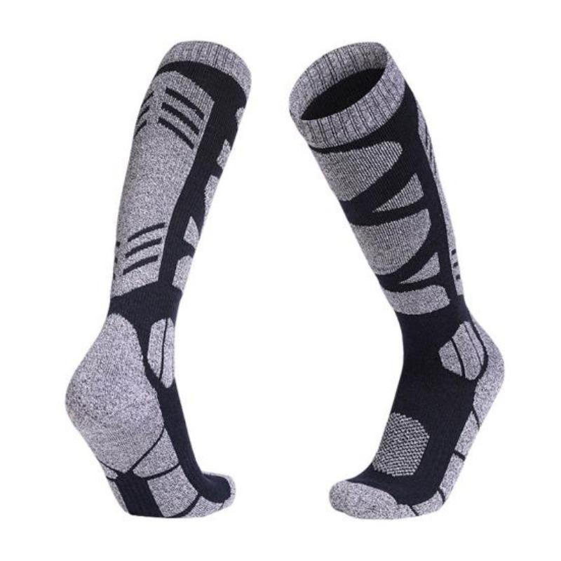 Горнолыжные носки для мужчин и женщин, зимние, длинные, теплые, для спорта на открытом воздухе, для катания на лыжах и сноуборде, для походов
