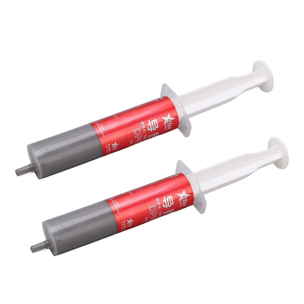 2 шт. Термопаста Силиконовая смазка Состав Шприц Дизайн Аксессуар для ЦП Компьютера