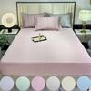 3PCS Summer Bedding Cool Silk Bed Sheet Anti-mite Ice Silk Bedspread Simmons Mattress Protective Cover