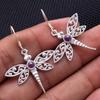 Solid 925 Sterling Silver Gemstone Jewelry Dragonfly Earring Women Earring Handmade Dangle Earring