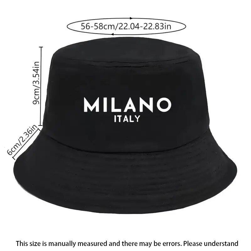 Summer printing fisherman's hat, double-sided wear basin hat, suitable for both men and women