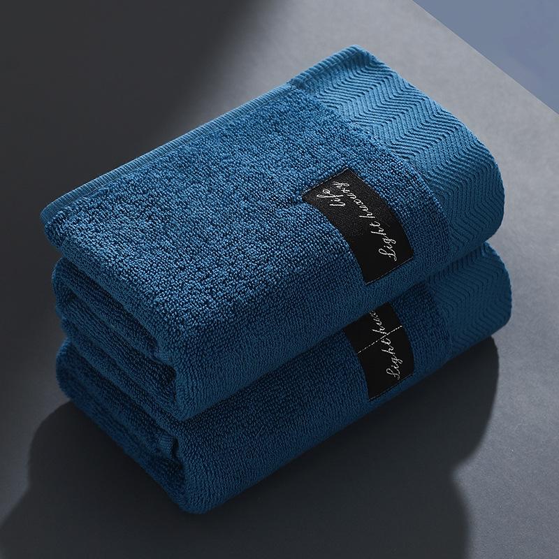 Утолщенное мягкое впитывающее хлопково-полиэстеровое полотенце для лица - подарок для домашнего использования