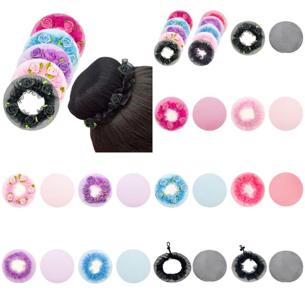 Модные головные уборы Балетная сетка для волос Повязки на голову Девушка Покрытие для пучка Снуд Эластичная сетка для волос Женщины