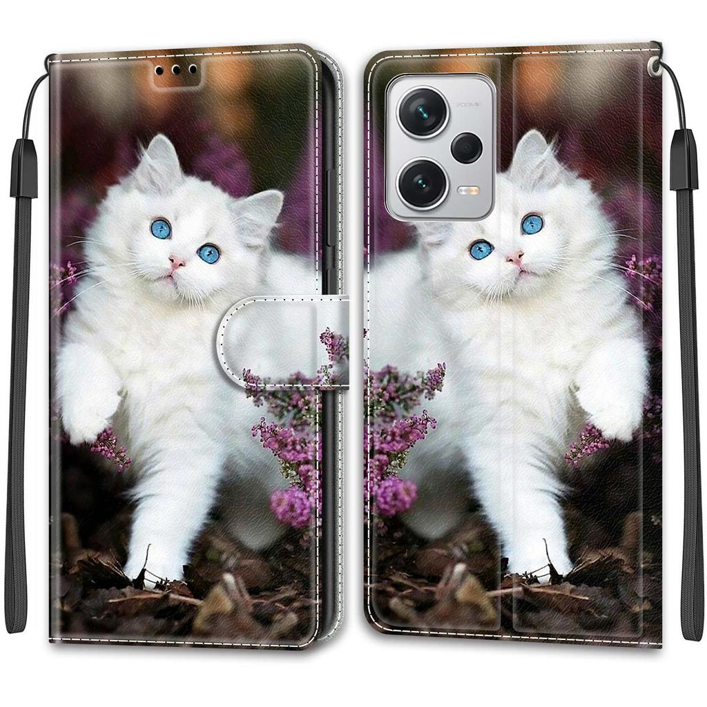 Роскошный окрашенный кожаный чехол для Redmi Note12 Note11 Note10 Note9 Note8T Защитный чехол-книжка для Redmi 10C K40S 9A 9C 10A 6A 7A Redmi10