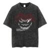 Футболка аниме Berserk Guts Acid в стиле ретро с винтажным принтом, мужские повседневные футболки с коротким рукавом из хлопка