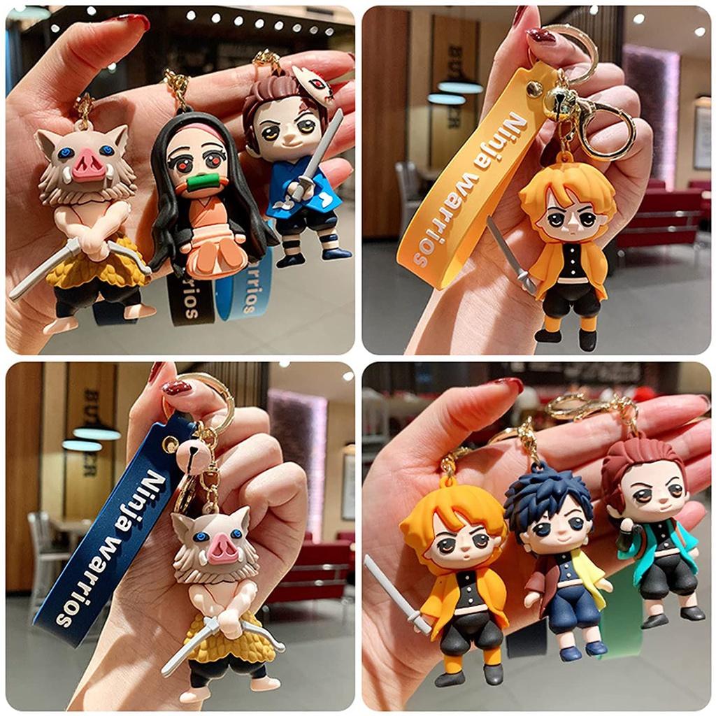 Anime Demon Slayer Keychain Featuring Cute Figures For Unique Style And Fun Accessories**