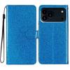 For iPhone 17 Pro Max Wallet Case Glitter Anti-Scratch Leather Stand Phone Cover with Strap