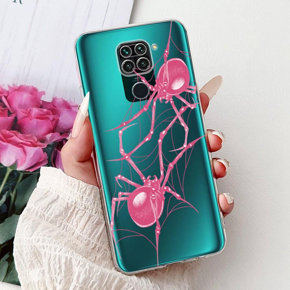For Xiaomi Redmi Note 9 Case Redmi Note9 Cover M2003J15SC M2003J15SG Fashion Butterfly Phone Case Shockproof TPU Soft Back Cover
