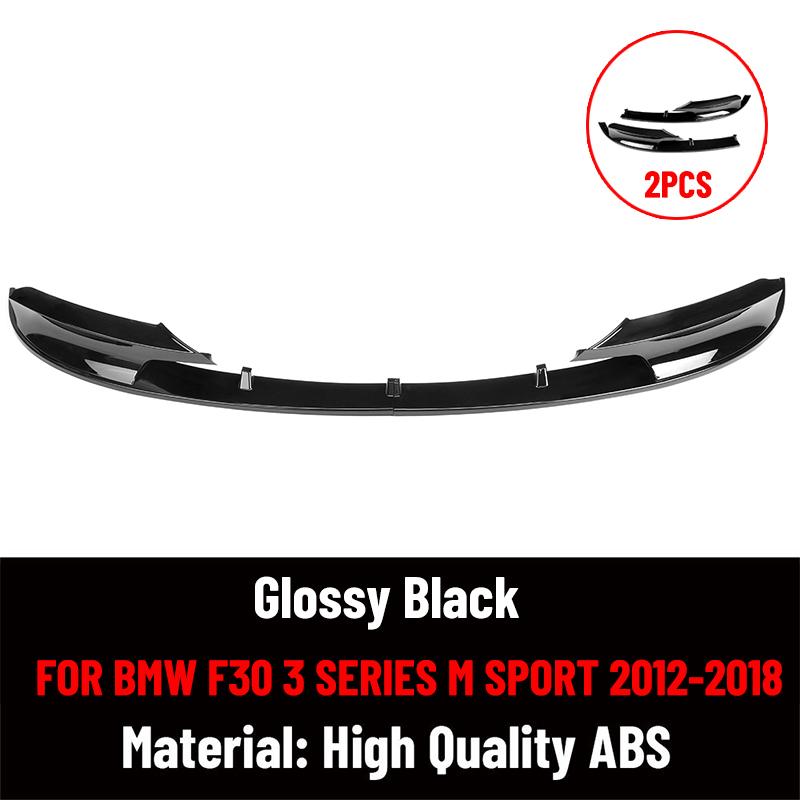 Car Front Bumper Spoiler Lip Splitter Body Kit Bumper Lip Chin Diffuser Guard For BMW 3 Series F30 F35 M-Tech M-Sport 2012-2018