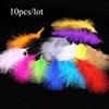 10pcs New Bloodfang Color Quality Natural Goose Feathers 4-6inch 10-15cm DIY Jewelry Decoration(Muticolor Colors)