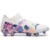 Puma Future Ultimate 7 FG AG Volume Up Pack Unisex Sneakers White Luminous-Blue Poison-Pink 108072-01