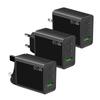 65-ваттный USB Type-C адаптер питания, 3-портовый адаптер быстрой зарядки, настенный адаптер, совместимый с серией телефонов 15