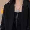 Ретро-колье с подвеской-розой женское нишевое легкая роскошь холодный ветер цепочка на шею модная высококлассная цепочка на ключицу