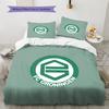FC Groningen Pattern Bedding Quilt Set  Home Decoration  Gift (1 * duvet cover + 2 * pillowcase  without core)