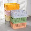 Carefully Selected Foldable Desktop Storage Basket - Plastic Hollow Design for Daily Home Use