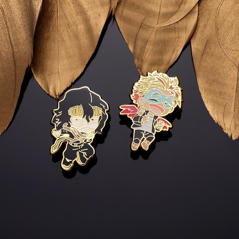 Эмалевая очаровательная брошь с дизайном мультяшного персонажа, модный аксессуар для сумок, одежды и