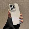 Прозрачный желе-кейс с блестками и рамкой для камеры со стразами для iPhone 16 Pro Max