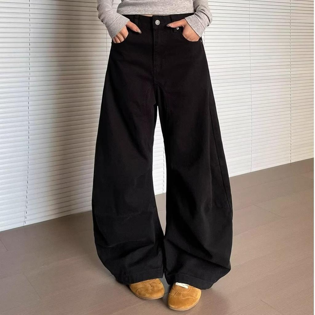 Женские американские ретро-джинсы Knife Edge Denim Y2K весна-осень джинсы свободные повседневные широкие брюки