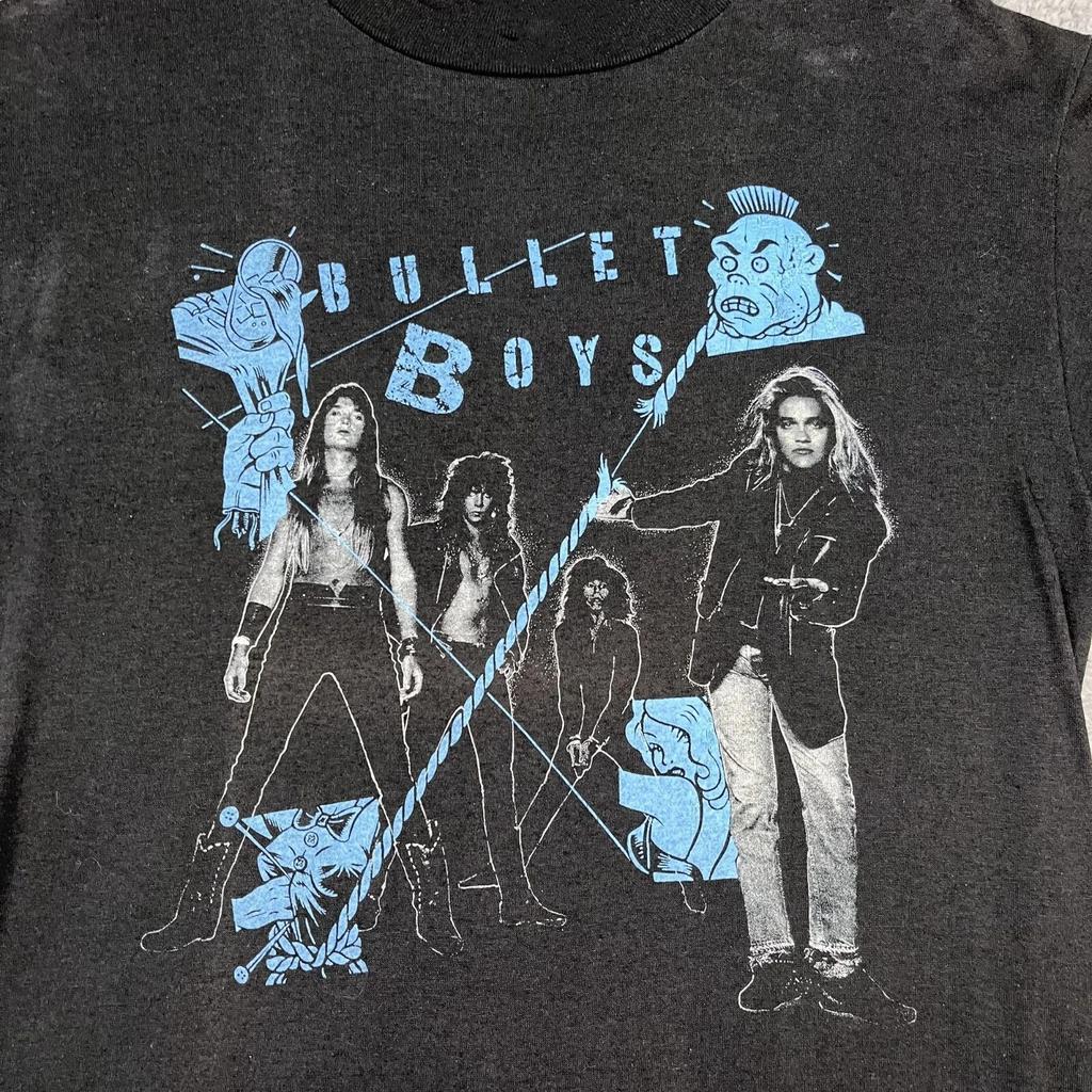 Vtg BulletBoys Band Concert Tour Cotton Black T Shirt Full Size TU547