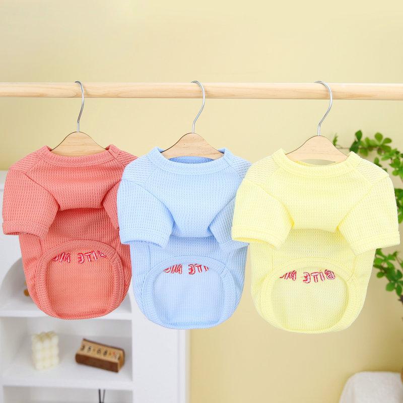 Cute Bear Puppy Vest Breathable Cool Dog Clothes for Small Medium Dog Cat T-Shirt Chihuahua French Bulldog Yorkies