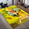 Cartoon Naruto Square Area Rug, Non-Slip Floor Mat for Decor, Perfect Gift for Naruto Fans
