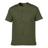 Abstract Ballet Dancer Line Art Illustration shortsleeved Tshirt