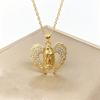 Hot Sale Religious Anchor Jesus Virgin Mary Cross Angel Pendant Necklace Personalized for Man Woman Party New Trend Jewelry Gift