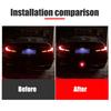 LED F1 V Style Brake Lights Universal Car Rear Driving Fog Pilot Lights Rear Tail Third Brake Lamp for Car SUV