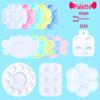Cross-Border Art Plastic Palette: Plum Blossom & Foot Design with 6 and 10 Holes