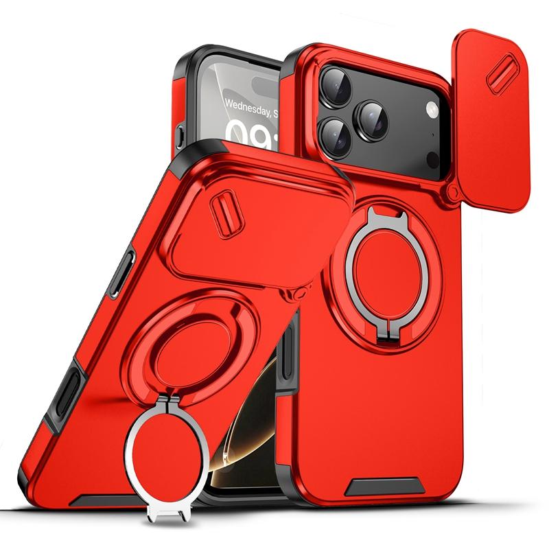 Противоударный магнитный чехол-подставка Armor для iPhone 17 Pro Max, защитный чехол для камеры iPhone 17 Air.