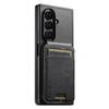 Чехол-подставка с отделениями для карт из кожи SUTENI для Samsung Z Fold 7/6/5