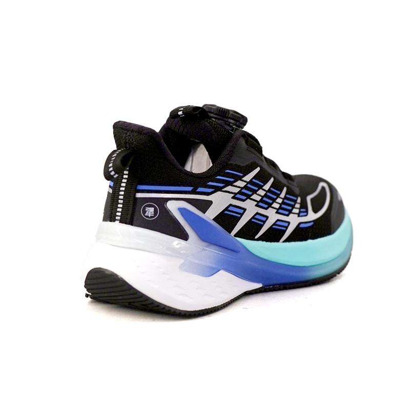 Anta Kids Hailang 3.0 Fashion Sports Non-Slip Wear-Resistant Support Low-Top Running Shoes Kids Running Shoes Black Silver Medium-Blue 312515528R-1
