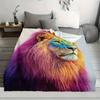 A Lion Print Fleece Blanket, a Gift for African Girls, Granddaughters, And Daughters, Perfect for Holidays, Versatile for Outdoo