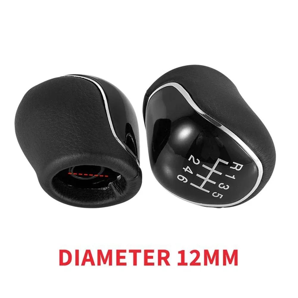5/6 Speed Car Leather Gear Shifter Lever Shift Knob Arm Headball for FORD Mondeo Mk4 S-Max C-Max Focus Mk2 Kuga Accessories