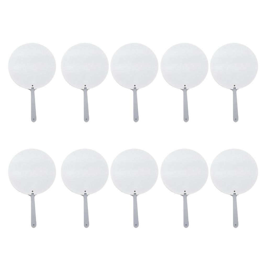 10 шт. Сублимационные веера-лопатки, персонализированные двусторонние заготовки для сублимационных вееров для церковных мероприятий и подарков гостям