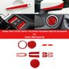 Красный карбоновый центральный контроль, полный комплект, внутренняя отделка, наклейка, украшение, стиль, автомобильные аксессуары для Subaru BRZ/Toyota